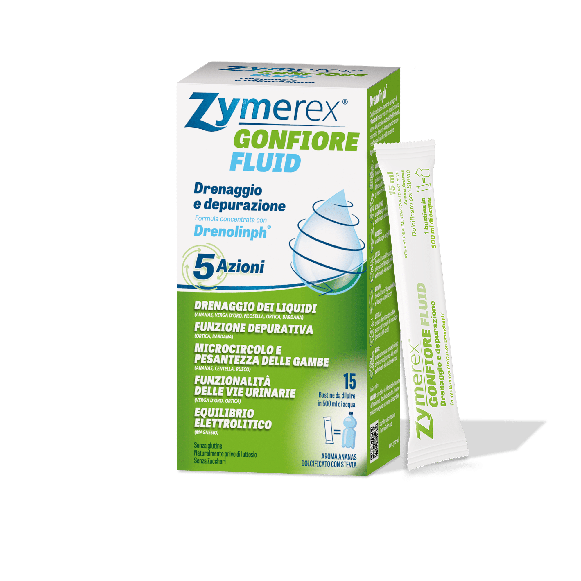 zymerex gonfiore fluid confezione e contenuto