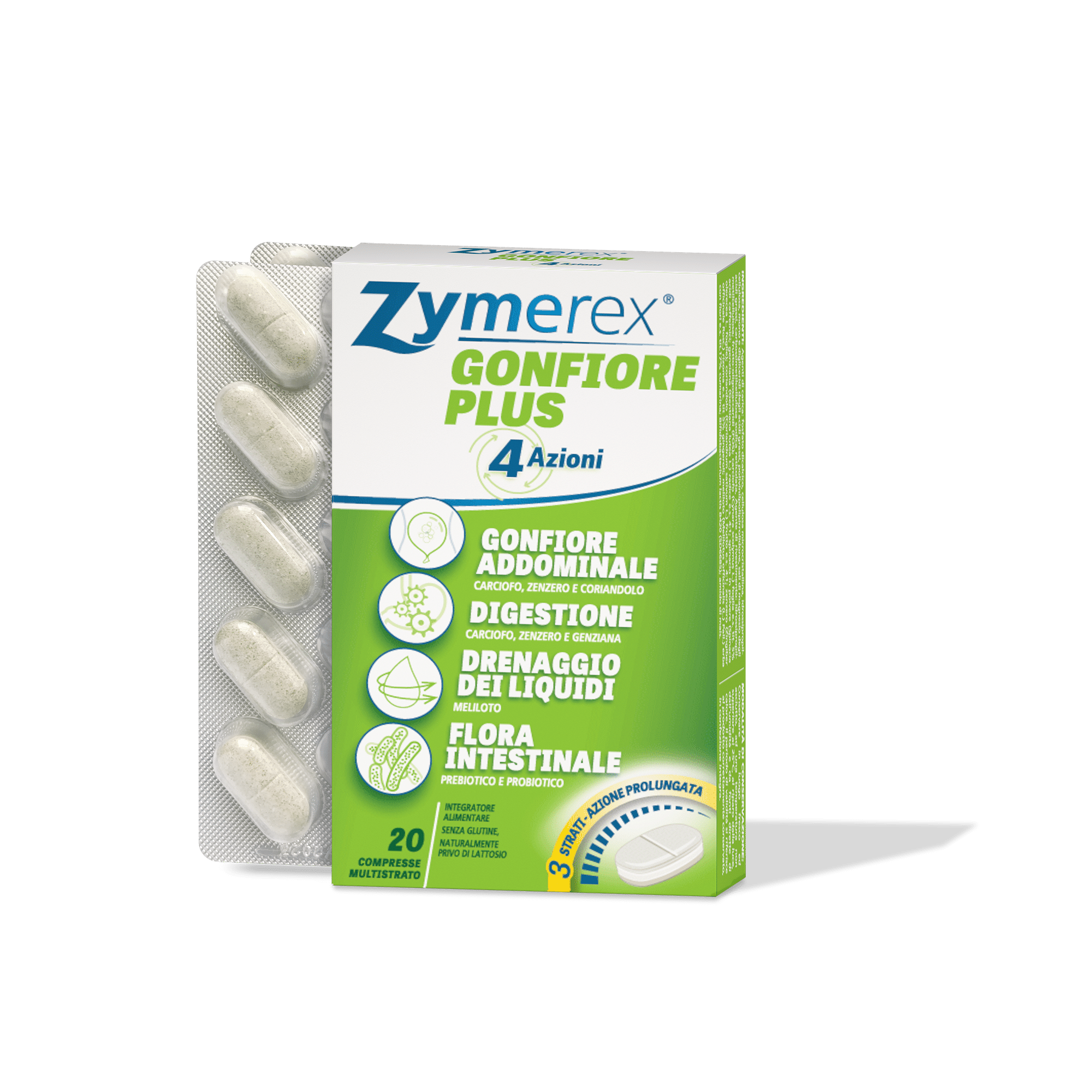 zymerex gonfiore plus confezione e contenuto