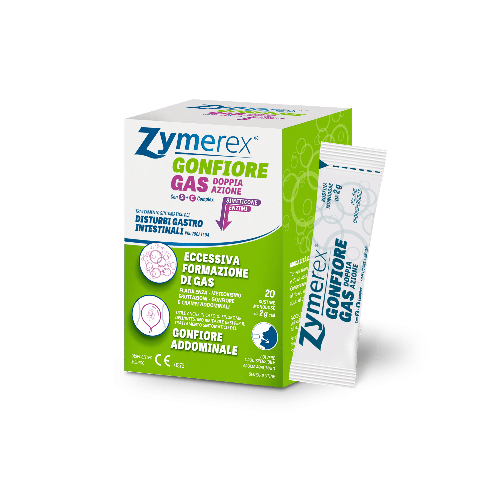 zymerex gas doppia azione confezione e contenuto