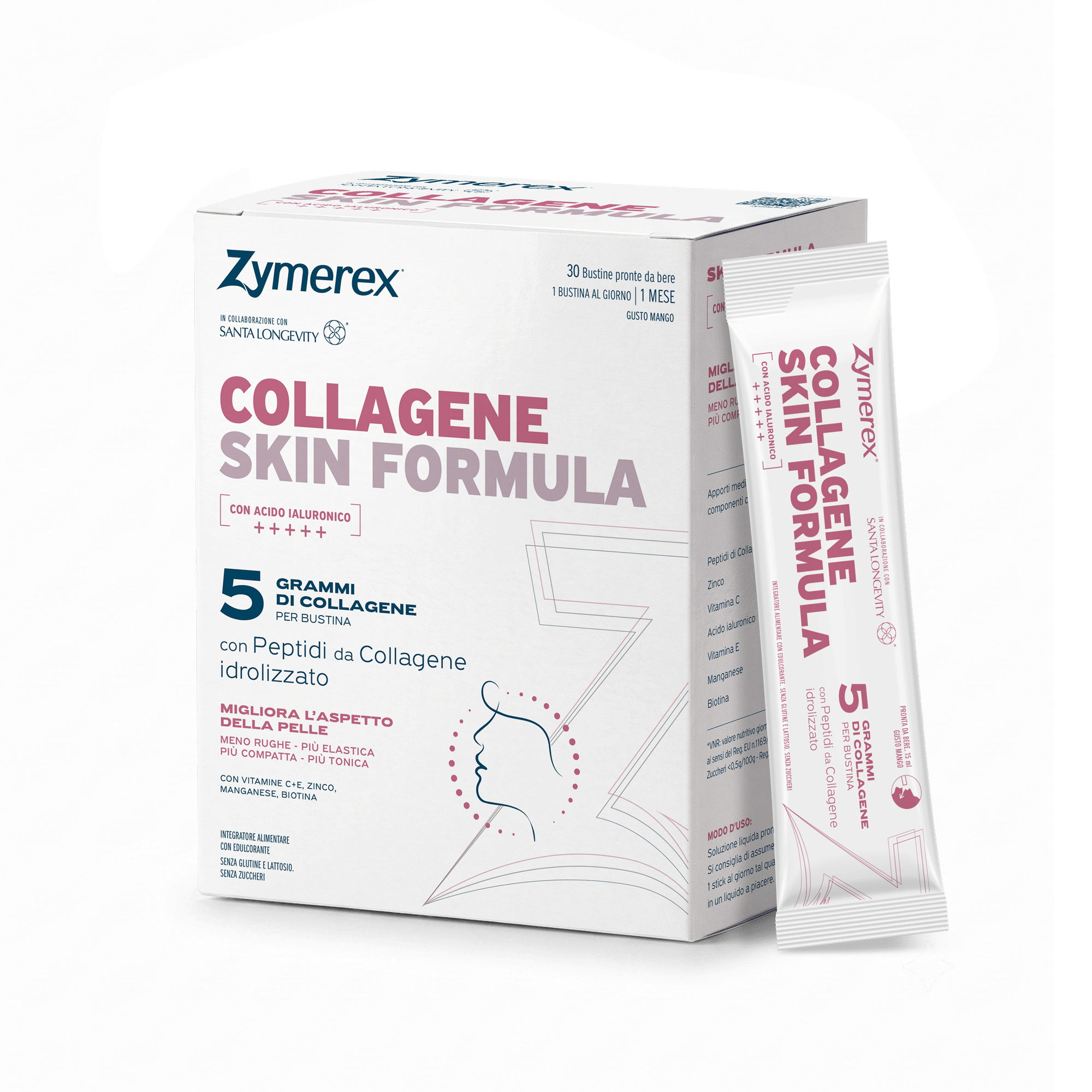 Zymerex Collagene Skin Formula Santa Longevity Elena Santarelli
